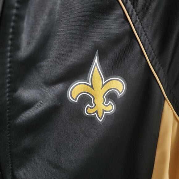 NFL Team Apparel New Orleans Saints Women's Size Small Zip  Rhinestone Bling - Picture 5 of 10